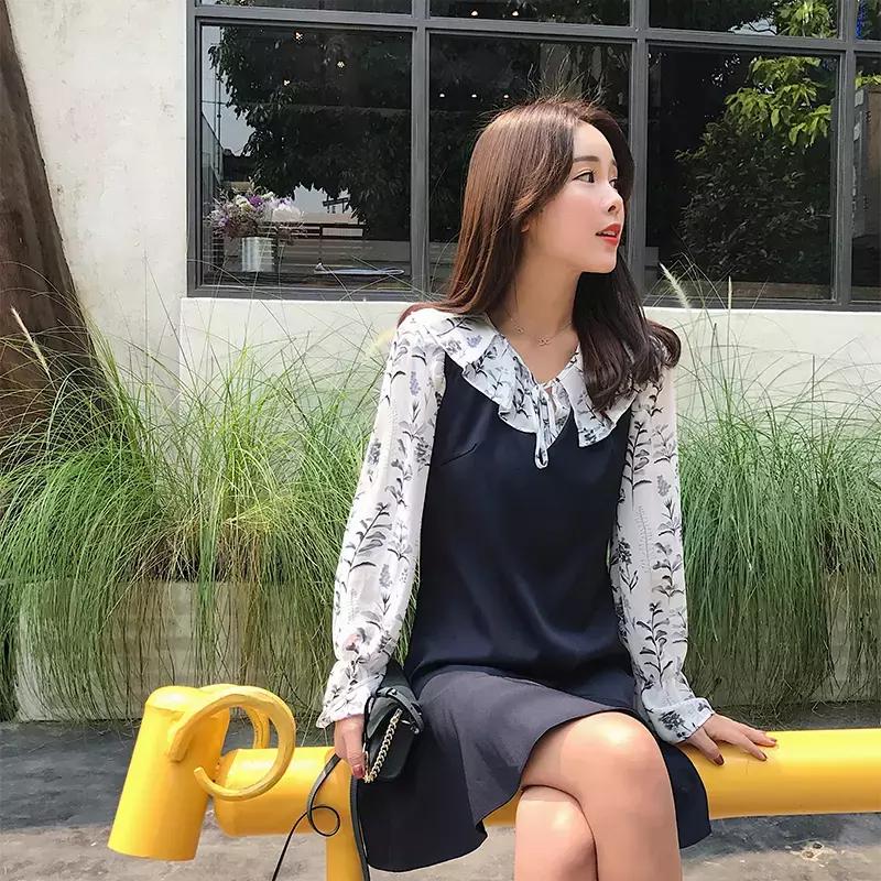 灰色吊带连衣裙怎么叠穿,吊带连衣裙穿搭技巧