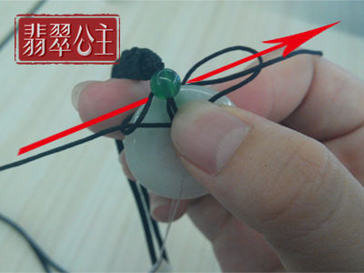 吊坠绳结打法平安扣,平安扣吊坠编绳图片