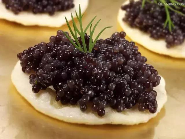 最普通的鱼子酱和最高级的鱼子酱,彩色的鱼子酱是正宗的鱼子酱吗