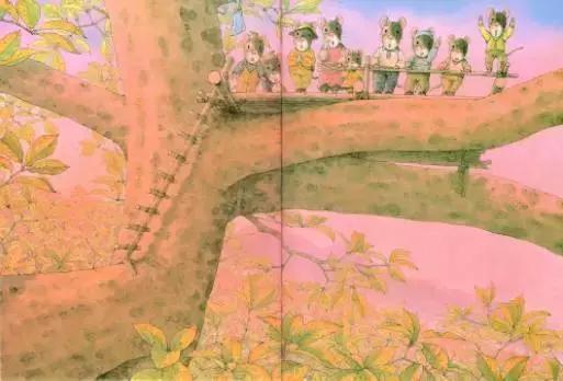 14只老鼠赏月的绘本图片,老鼠赏月绘本故事