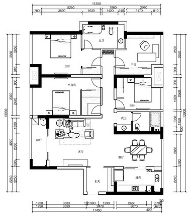邻居超羡慕餐厅设计,无锡华仁凤凰城165平,简欧三居室硬装14万