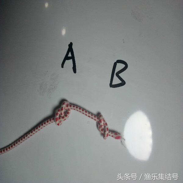 钓鱼主线绑竿稍绳结打法,主线与鱼竿竿稍的另类绑法