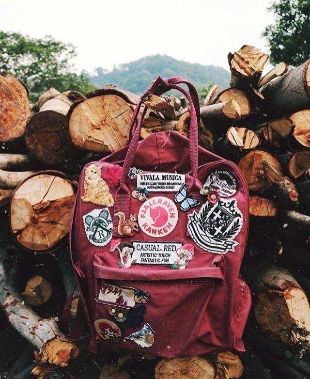 背上它拍照时脸算什么，它才是重点！我的“Kanken”就是无极限！