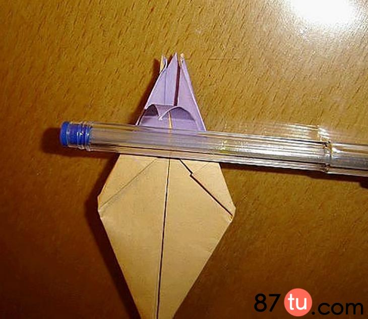 花折纸教程铃兰,铃兰折纸花花教程