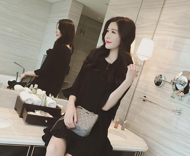 连衣裙大码宽松不收腰,大码冬季慵懒感连衣裙