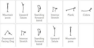 瑜伽动作教学贴画,瑜伽老师教你一个小技巧