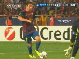 梅西过人加射门一气呵成,梅西过人慢动作分解教学