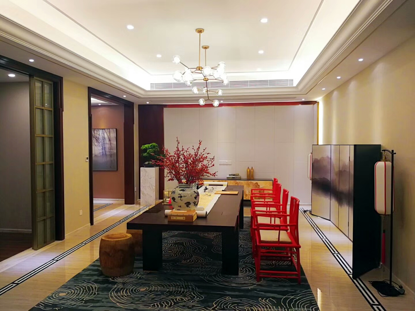 淄博绿城玉兰园装修效果图,淄博豪宅设计实景案例