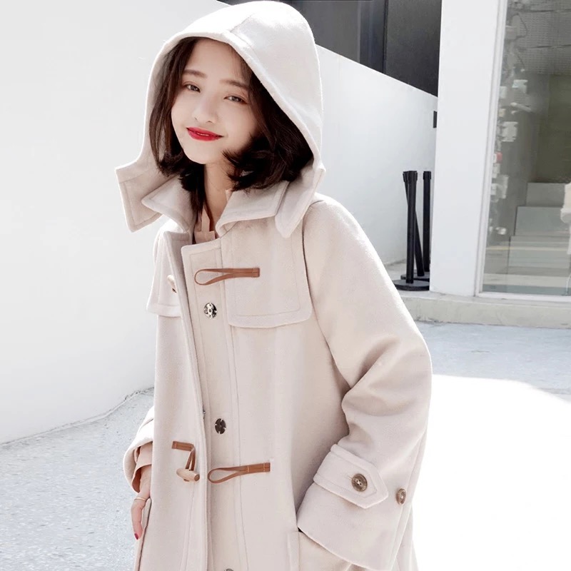 牛角扣大衣怎么搭配减龄,减龄牛角扣羊绒大衣