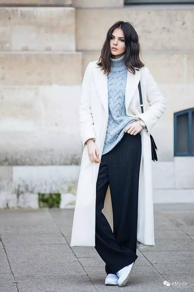 阔腿裤平底鞋,平底鞋阔腿裤搭配图片