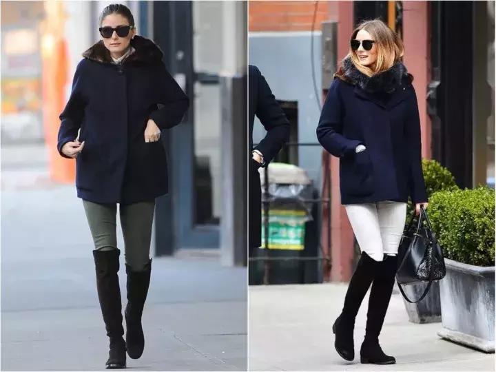 过膝靴冬季穿搭推荐,小众秋冬高筒过膝靴