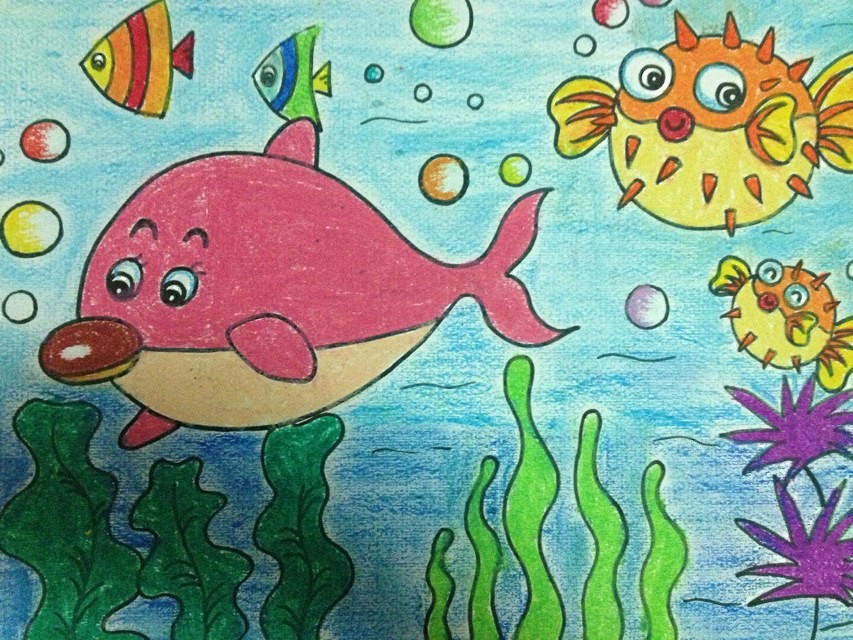 适合幼儿园小朋友画的趣味美术,儿童画创意画8-10岁马克笔画教学