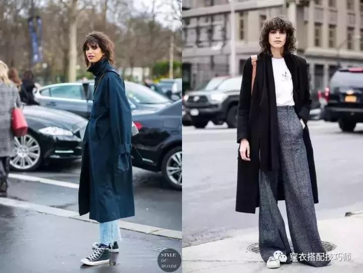 矮个子穿阔腿裤怎么搭配外套,高个子女生穿的阔腿裤秋冬款