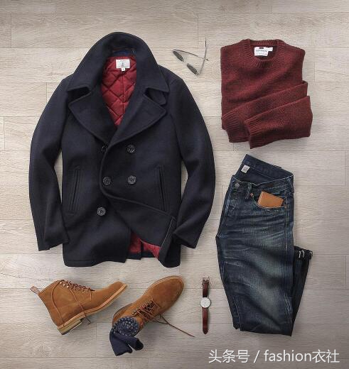 男士秋冬季大衣配什么裤子,男生秋冬季大衣穿搭