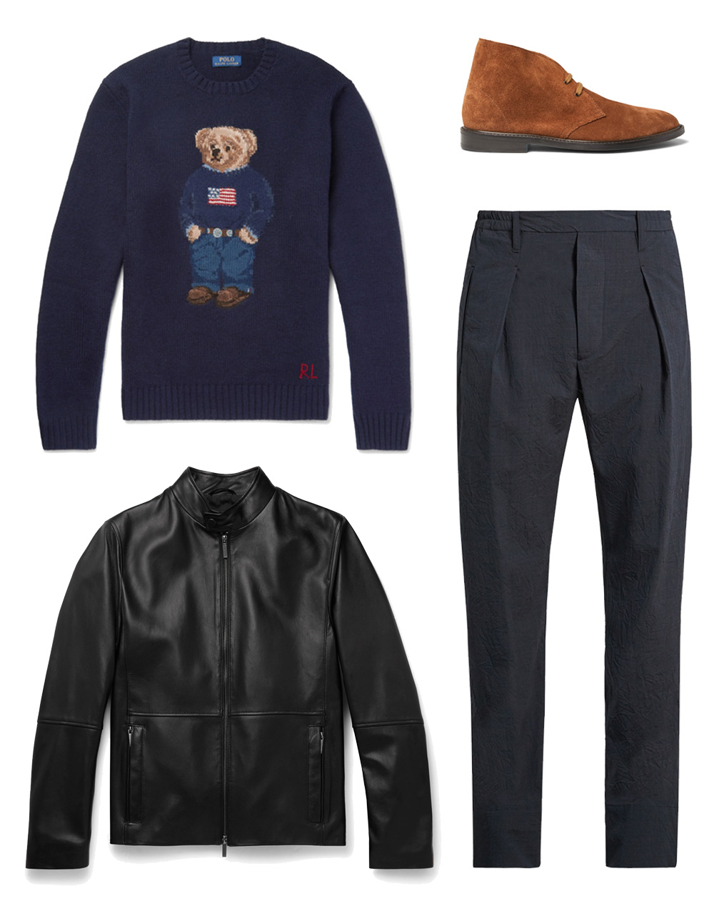 pubg发光的皮夹克怎么搭配,gq青少年休闲套装