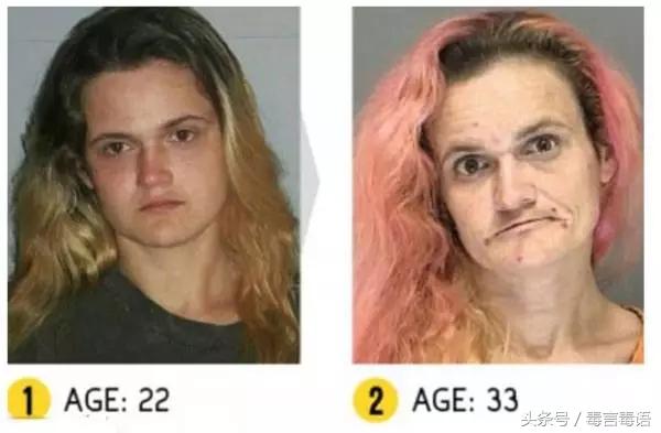 10个吸毒前后的惊人变化,吸毒的人吸毒前后对比图片