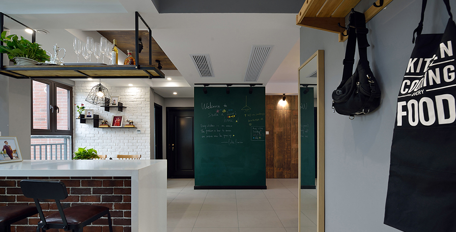 双宋结婚新房如果这样装~上海高桥新城89㎡北欧实景,隐形门亮了