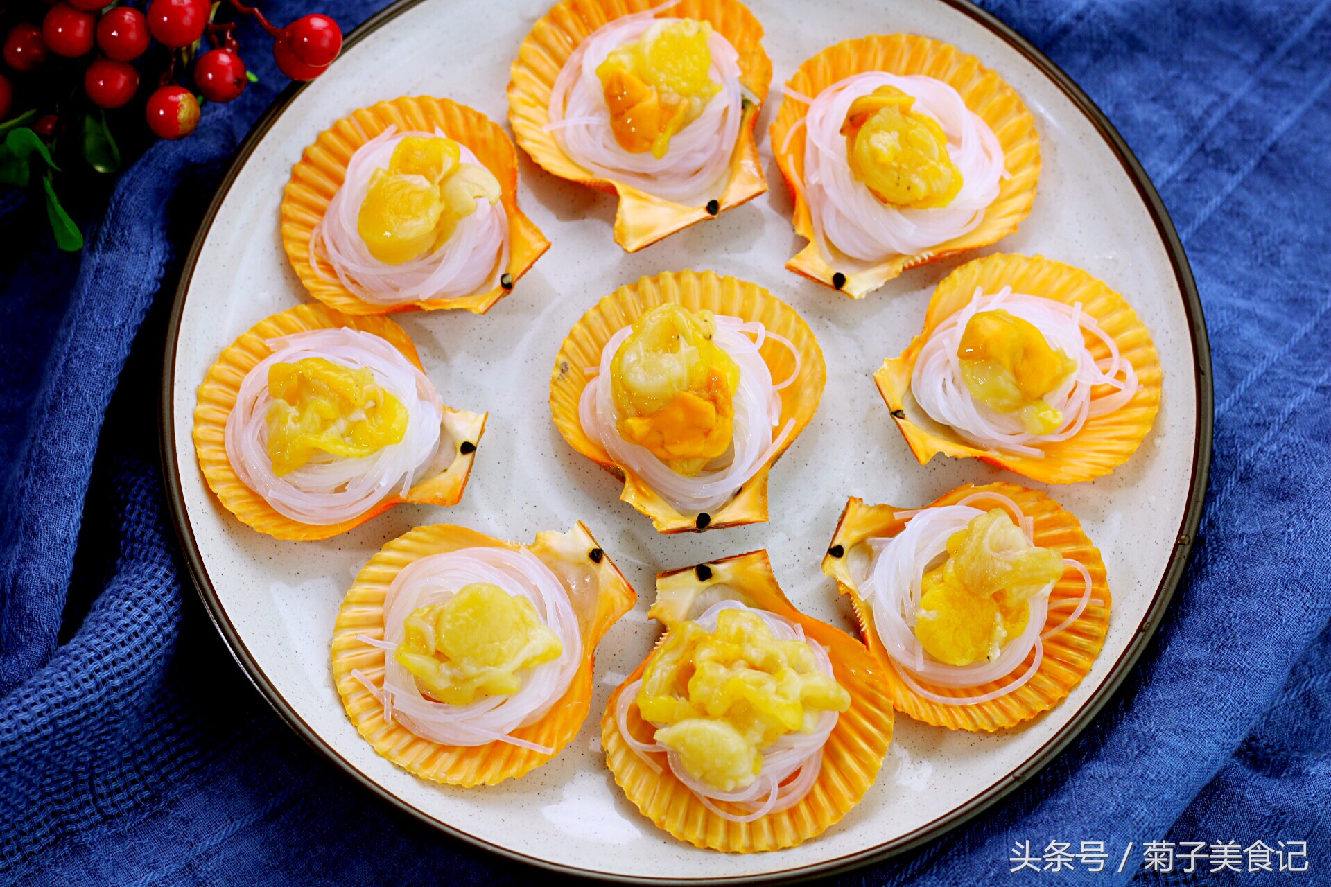 蒜蓉粉丝蒸扇贝的做法步骤窍门,粉丝蒜蓉扇贝鲍鱼蒸几分钟