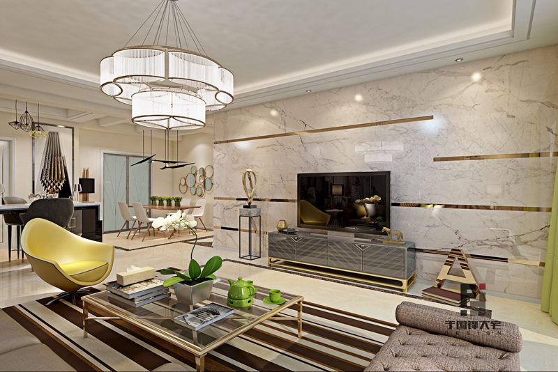 和达璟城翡翠装修,和达生态城88平的装修效果图