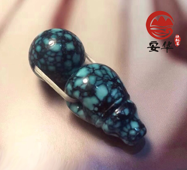 绿松石3mm小米珠搭配图,安华绿松石旗舰店