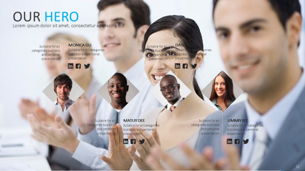 高端大气蓝色商务ppt模板,免费简约风产品介绍ppt模板