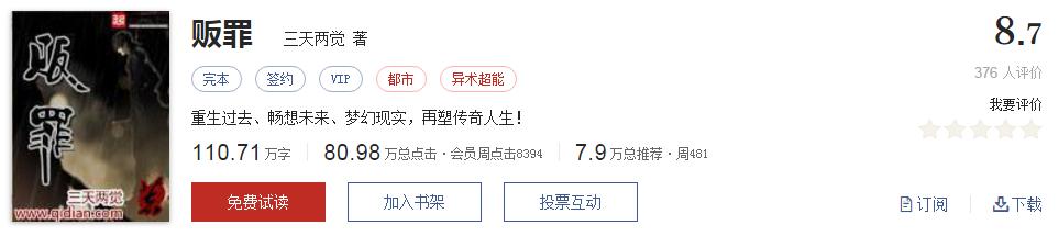 起点公认的十大神书作品,起点评分9.5分以上的小说