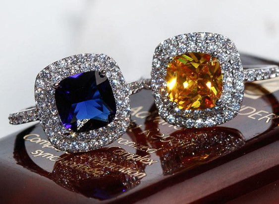 锆石有颜色的图片欣赏,宝石欣赏蓝锆石