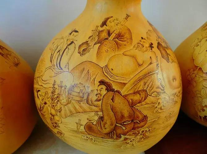 非遗葫芦烙画基本技法,烙画葫芦上色技法步骤详解