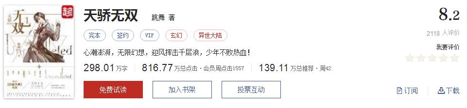 起点8.2分高评分精品网络小说,50本网络小说巅峰神作推荐