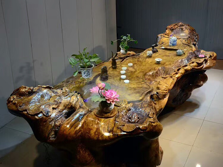 根雕茶台用什么茶具好呢,根雕茶台妙用