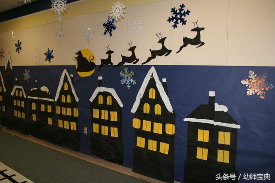 圣诞节主题教室布置,圣诞节布置教室大门