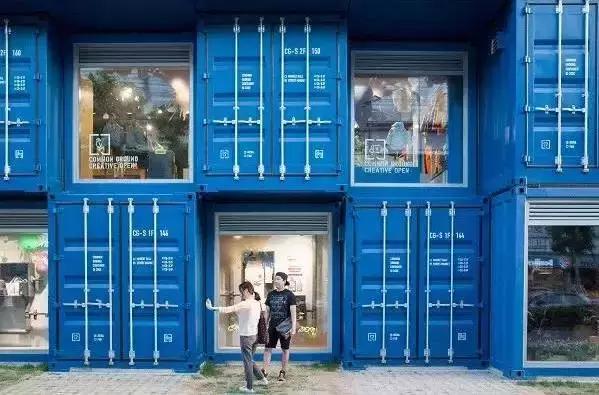 集装箱建筑商业街,创意集装箱建筑