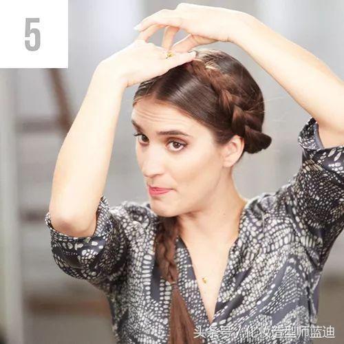不用编麻花的简单盘发编发教程,复古麻花辫盘发