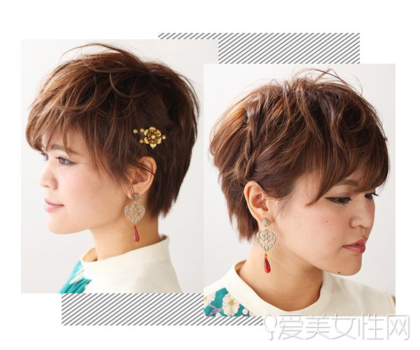 简单打理短发,简单打理三七短发