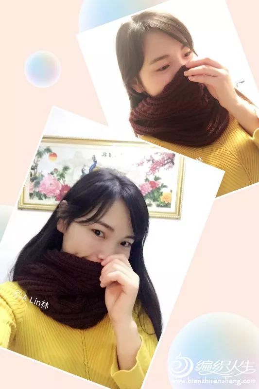 棒针圆围脖的编织教程,棒针男女同款连帽围脖教程上集