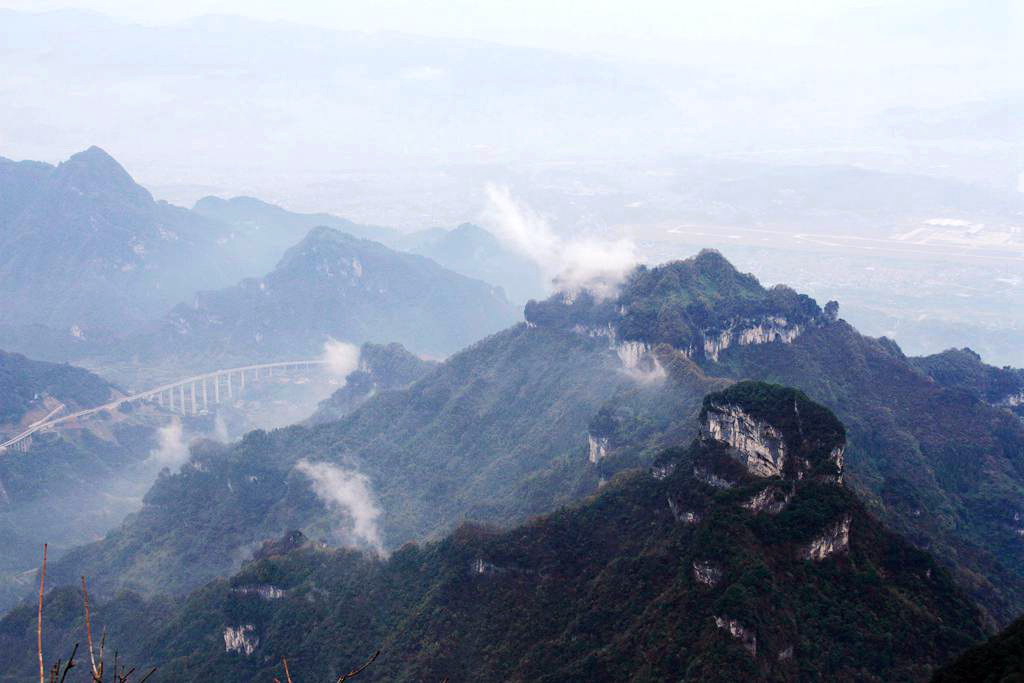 天门山景区观景,天门山生态景区