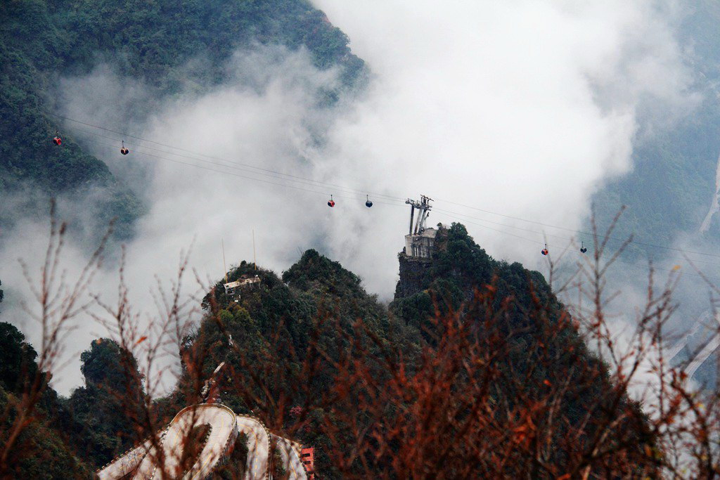 天门山景区观景,天门山生态景区