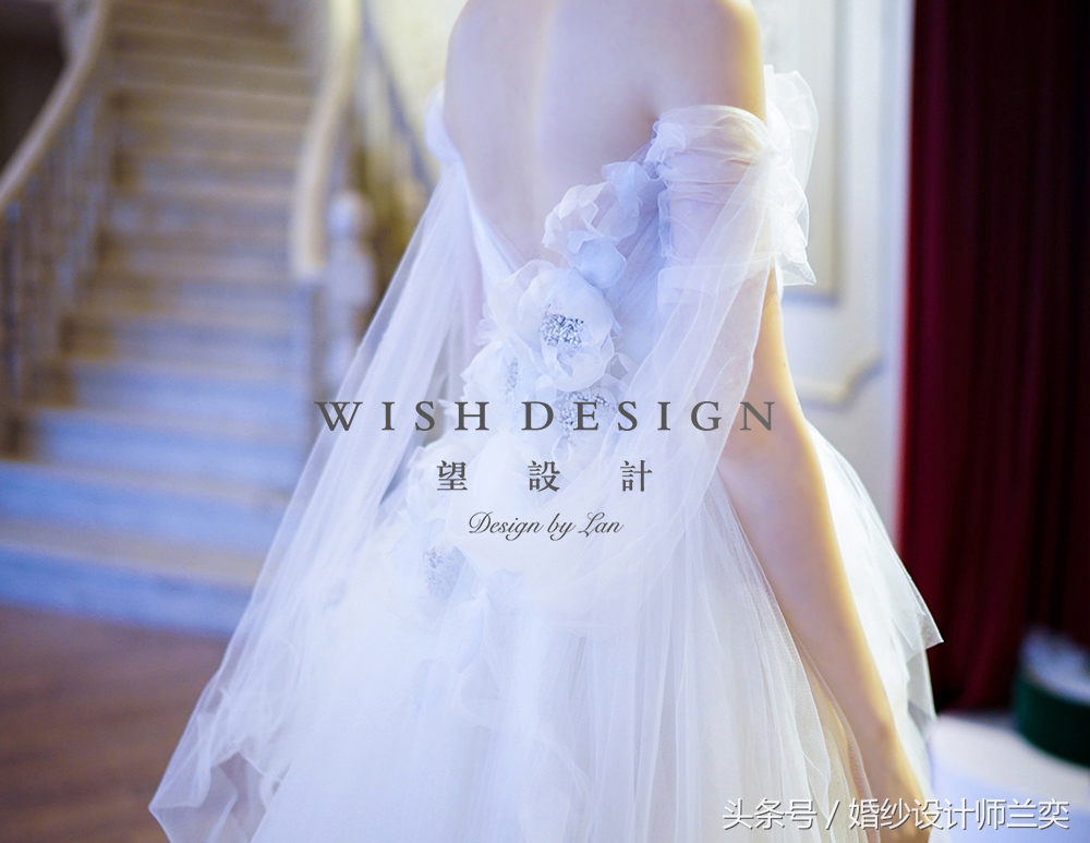 蓝色系婚纱设计,黑纱白墙婚纱照设计风格