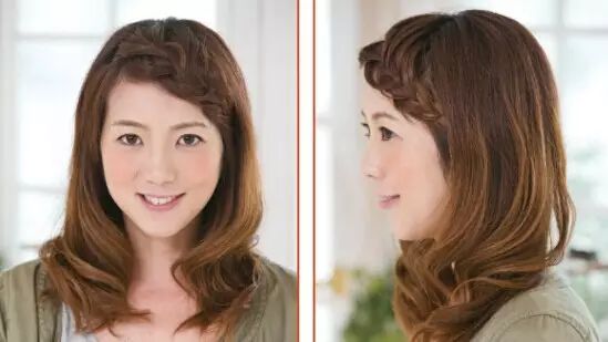 冬季戴帽子发型扎法,戴帽子发型这样搞温暖又好看