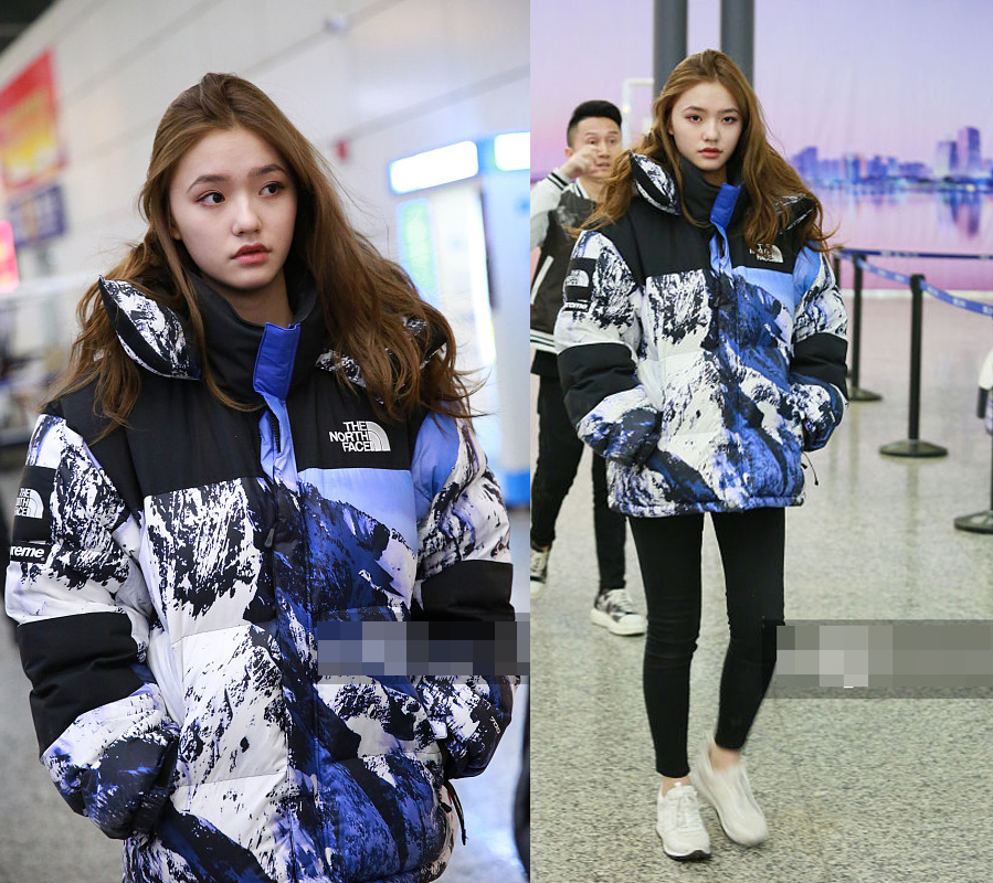 林允穿3万块的羽绒服机场凹造型,网友吐槽:这是穿了件被子吧?