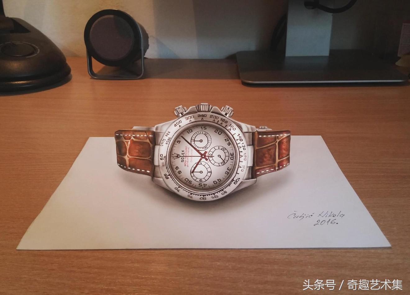 逼真的3d铅笔画,逼真3d彩铅画