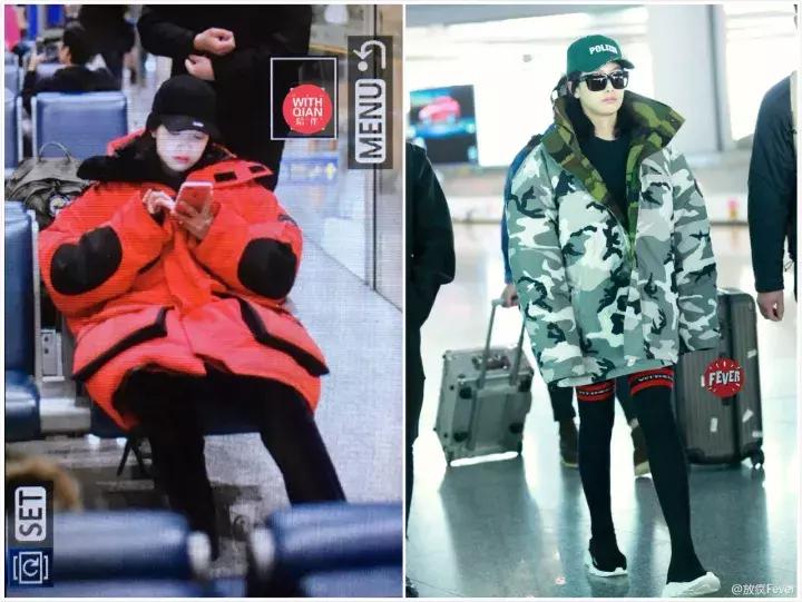 林允穿3万块的羽绒服机场凹造型,网友吐槽:这是穿了件被子吧?