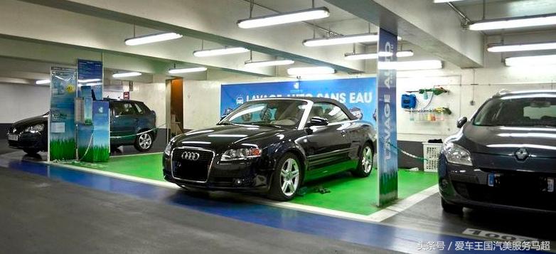 车库洗车店效果图,地下车库高端洗车店装修设计