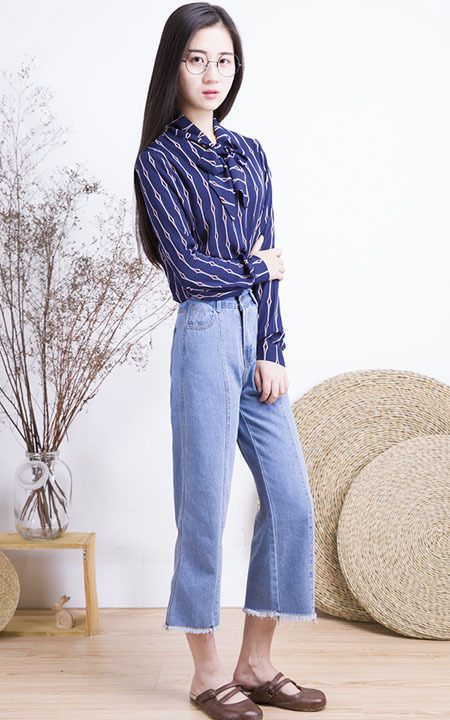 MEDECOO雪纺衬衫,中老年雪纺长袖衬衫女士