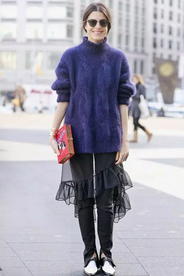 想做个时髦精你选对t恤了吗,秋冬怎么穿裙子好看又不冷