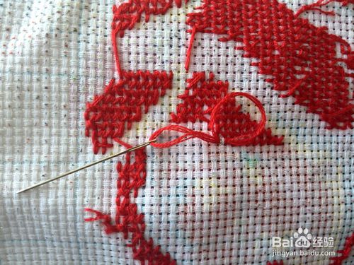 十字绣鞋垫全针绣法步骤,怎么绣十字绣针法