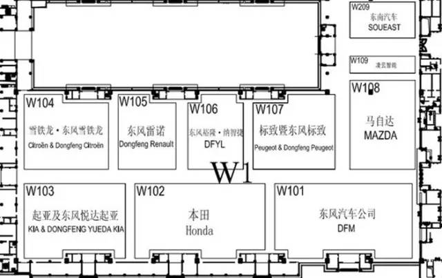 北京车展场馆攻略图,北京车展展厅介绍
