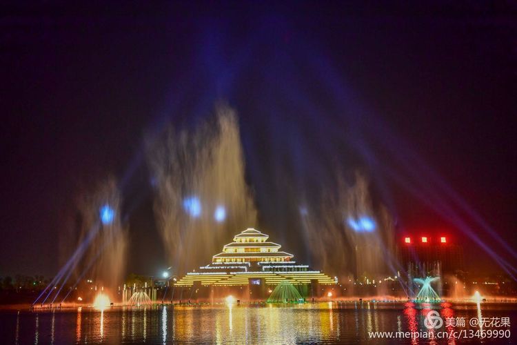 鹤壁淇河风光,鹤壁淇河夜景真实照片
