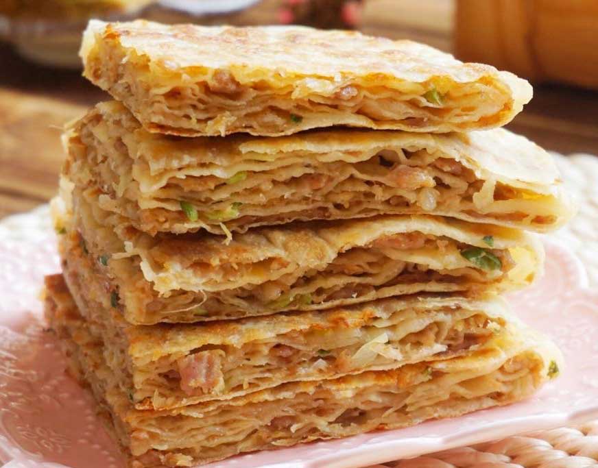 媳妇做的香酥肉饼,媳妇做肉饼