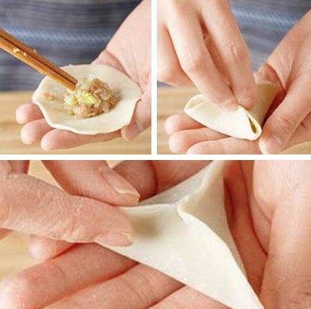 一分钟学会包水饺,一分钟学会包饺子的手法